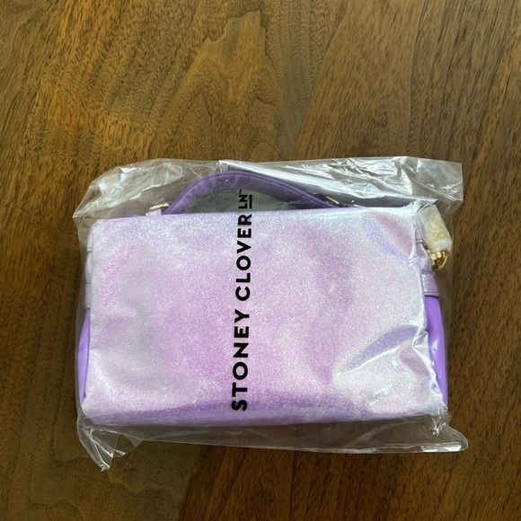 STONEY CLOVER LN Top Handle Bag With Novelty in Purple Acai - Picture 2 of 3